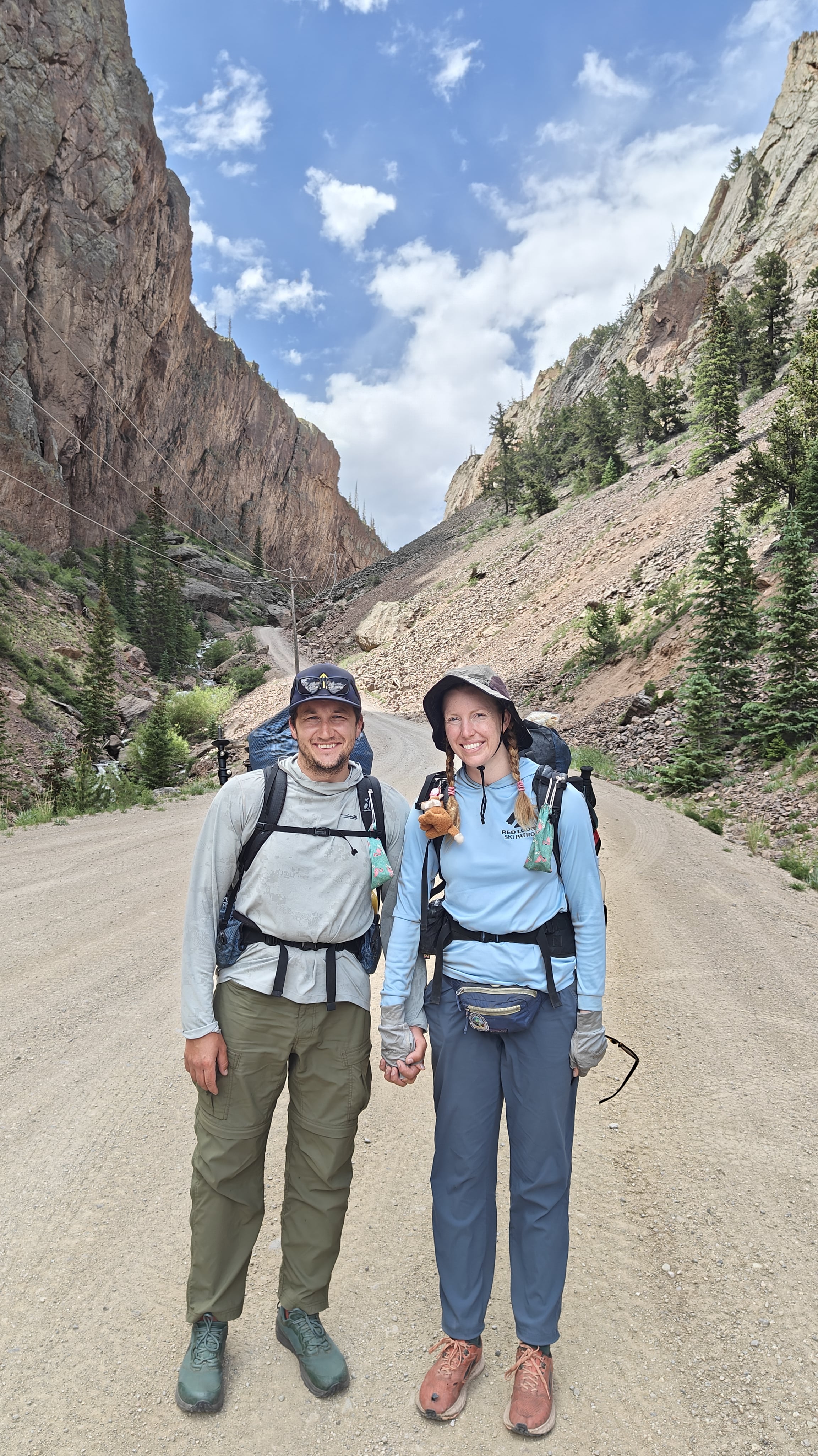 Happy couple on Continental Divide Trail